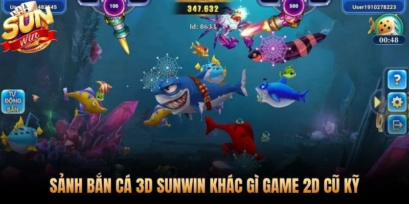 **Bắn cá 3D online** và ranh giới công nghệ tách biệt hoàn toàn với 2D